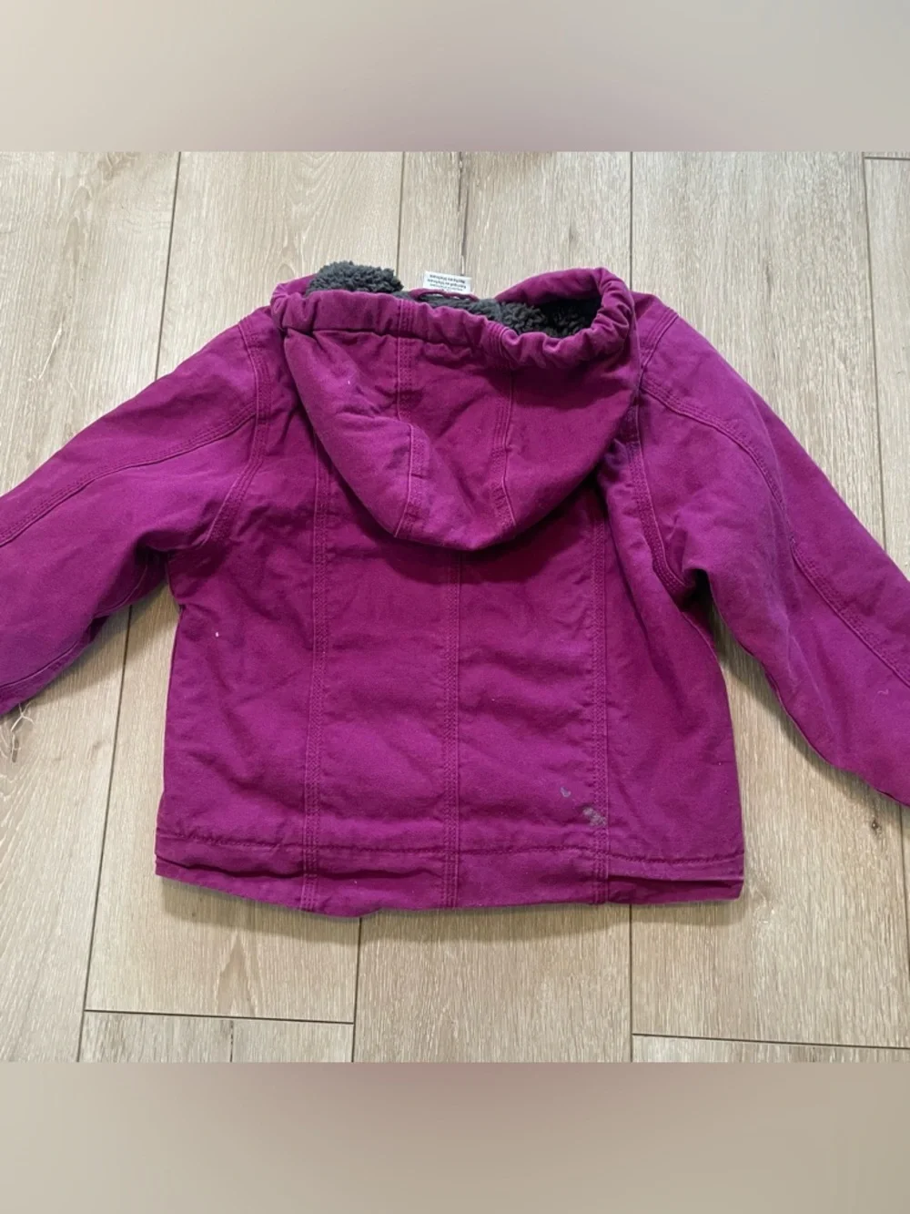 Carhartt Kids Plum Sherpa-Lined‎ Sierra Jacket Girls Workwear Gorpcore Coat 4-5